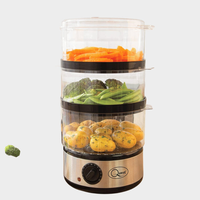 Quest 7.2L 3Layer Electric Food Steamer, 400W, 35220 - KWT Tech Mart