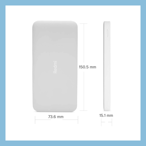 Redmi 10000mAh Power Bank – White | KWT Tech Mart