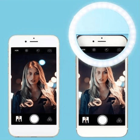 Ring Rechargeable Smart Phone Selfie Ring Light  - KWT Tech Mart