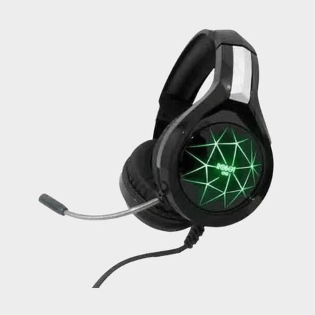 Robot 3D Stereo LED Wired Gaming Headset – Black - KWT Tech Mart