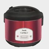 Saachi 2.8L Electric Rice Cooker with Steamer Saucepan - Red - KWT Tech Mart