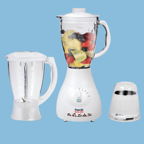 Saachi 3-in-1 Blender with Auto-Clean, NL-BL-4361-WH, White - KWT Tech Mart