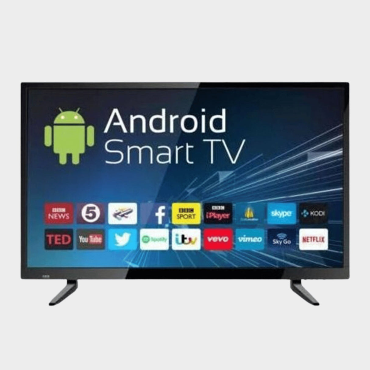 Saachi 40" Smart LED TV (YouTube, Netflix) Free To Air–Black- KWT Tech Mart