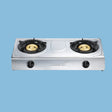 Saachi Double Burner Gas Stove Cooker - Silver - KWT Tech Mart
