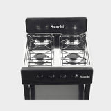Saachi 4 Burner Gas Stove Cooker NL-GAS-5256 - Black - KWT Tech Mart