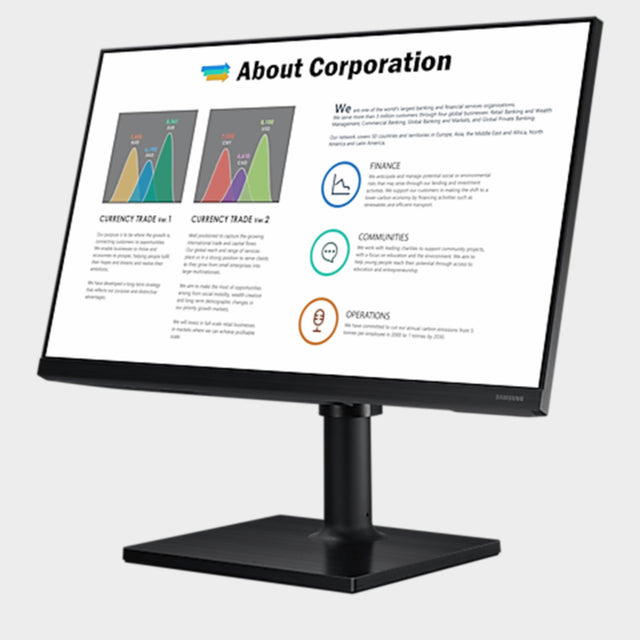 Samsung 24" FHD LED Professional Monitor LF24T450  - KWT Tech Mart
