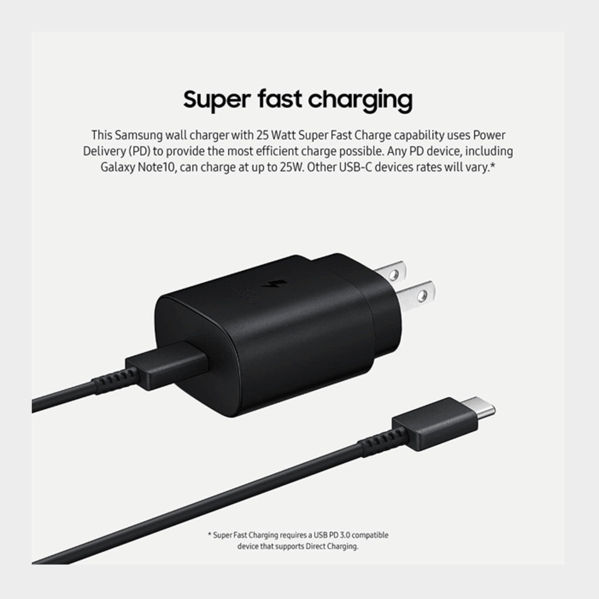 Samsung USB-C 25W PD Adapter Mobile Charger (2 Pin) - KWT Tech Mart