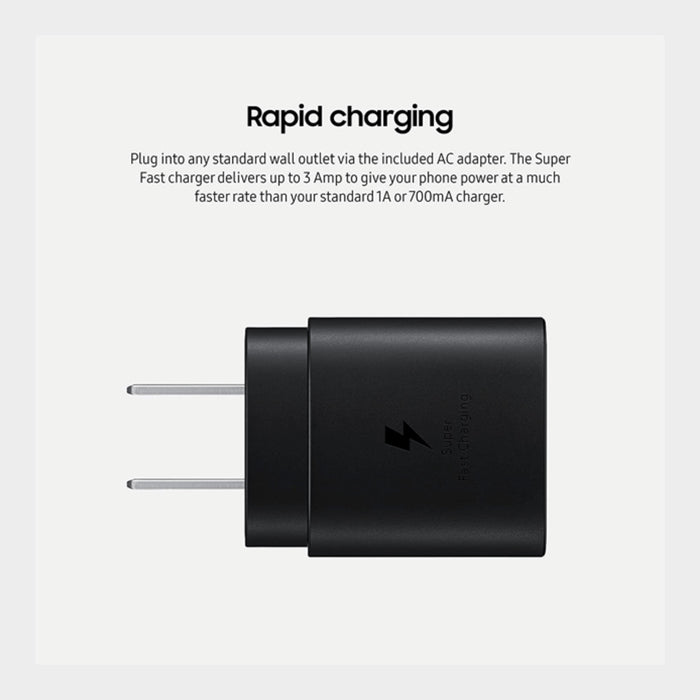 Samsung USB-C 25W PD Adapter Mobile Charger (2 Pin) - KWT Tech Mart