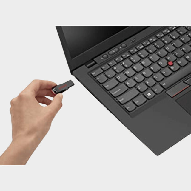 SanDisk 128GB Cruzer Blade USB 2.0 Flash Drive – Black  - KWT Tech Mart