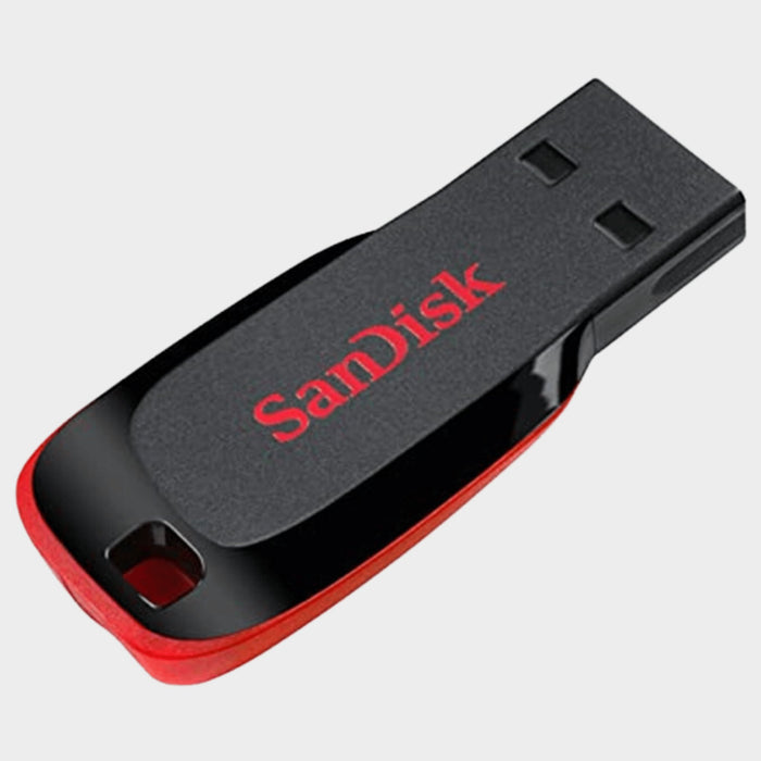 SanDisk 16GB 2.0 Cruzerblade Flash Disk – Red, Black  - KWT Tech Mart