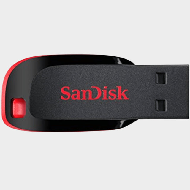 SanDisk 16GB 2.0 Cruzerblade Flash Disk – Red, Black  - KWT Tech Mart