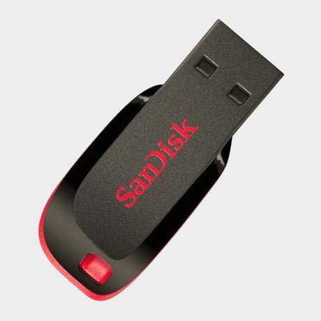 SanDisk 32GB 2.0 Cruzerblade Flash Disk – Red, Black  - KWT Tech Mart