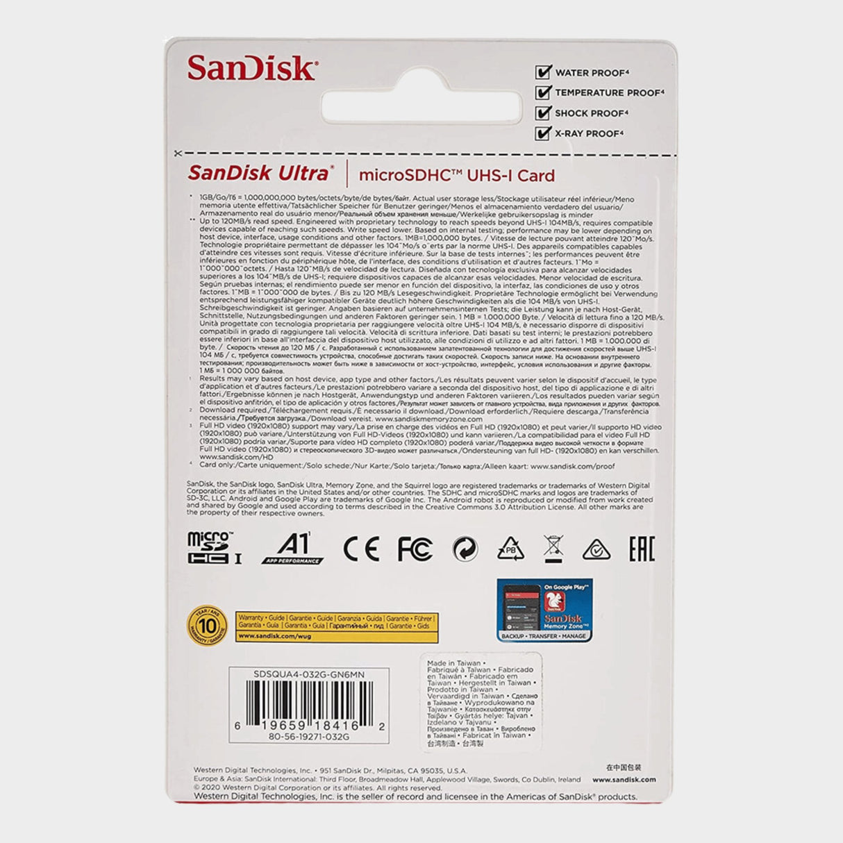 Sandisk Ultra Micro SDHC UHS-I 32GB Memory Card - KWT Tech Mart