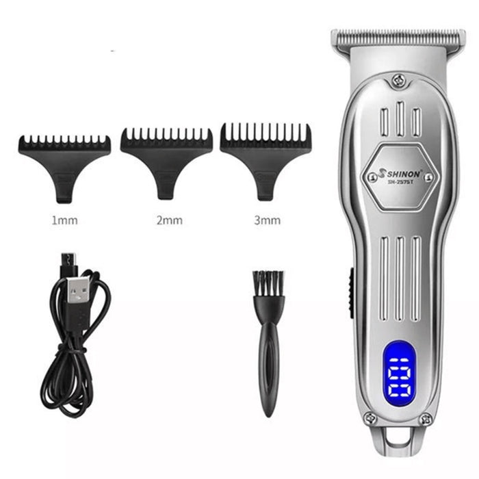 Shinon LCD Trimmer Electric Hair Clipper - USB Rechargeable - KWT Tech Mart