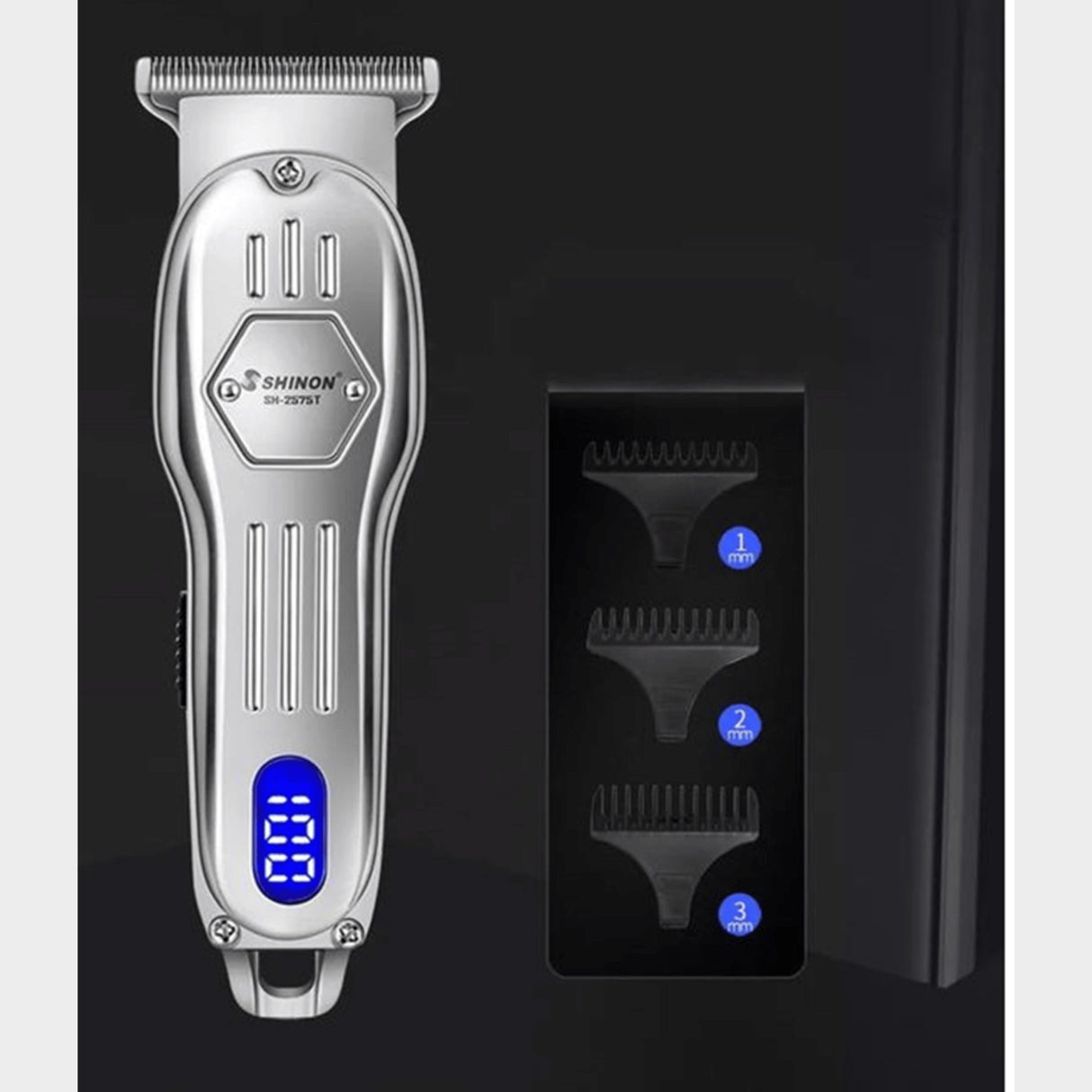 Shinon LCD Trimmer Electric Hair Clipper - USB Rechargeable - KWT Tech Mart