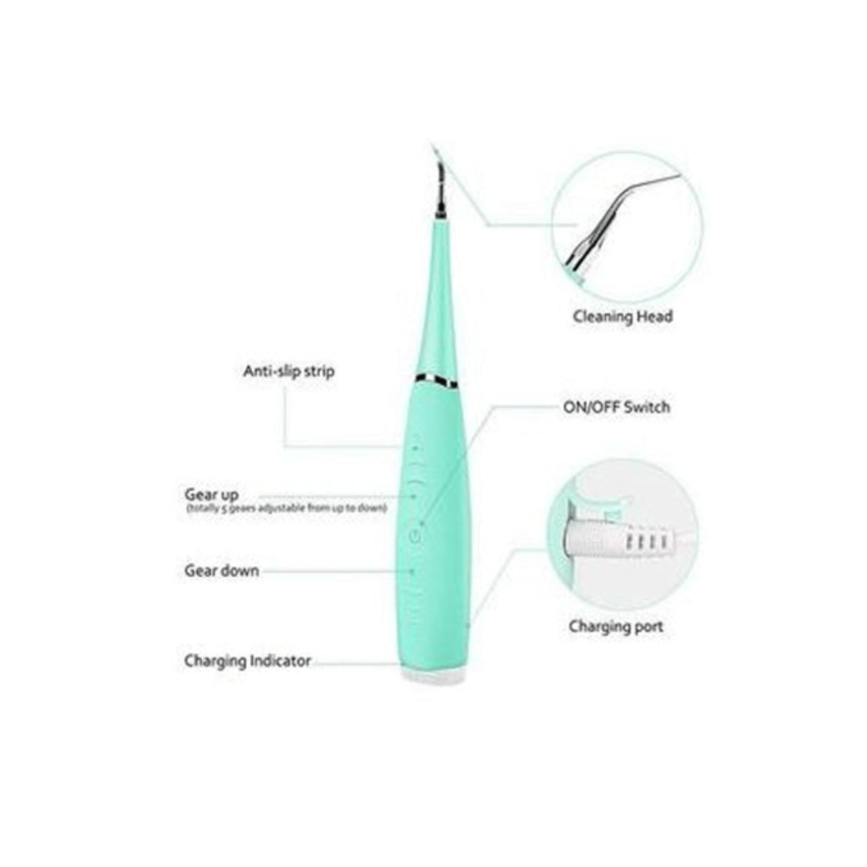 Electric Dental Plaque Remover - Tartar Cleaning System - KWT Tech Mart