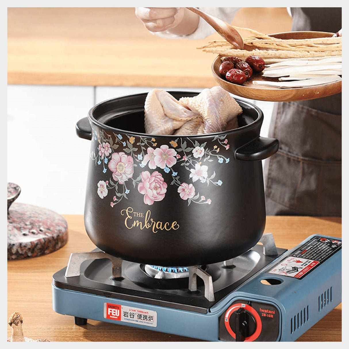 Sonifer 5L Stockpot Dish Casserole Clay Ceramic Cooking Pot - KWT Tech Mart