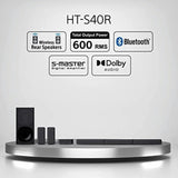 Sony 5.1CH Soundbar, Subwoofer HT-S40R, 600W, Dolby Audio - KWT Tech Mart