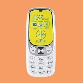 SQ 3310s 4MB Dual Sim Slim Body – Wireless FM – White - KWT Tech Mart