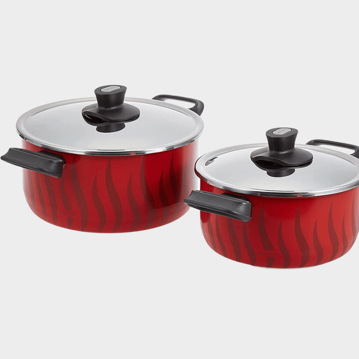 Tefal 12Pcs Aluminium Non-Stick Coating Cooking Set C5489482 - KWT Tech Mart