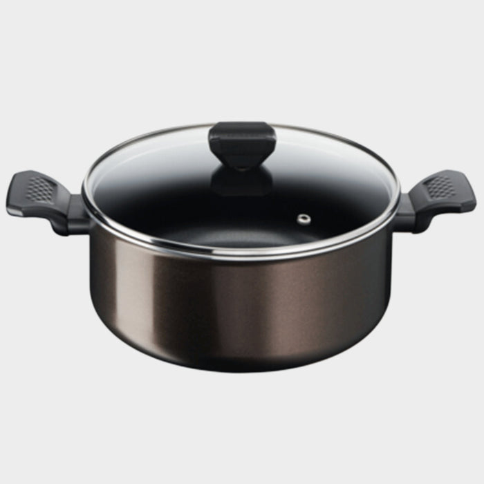 Tefal Easy Cook & Clean 24 cm Cooking Pot with Lid, B5544602 - KWT Tech Mart