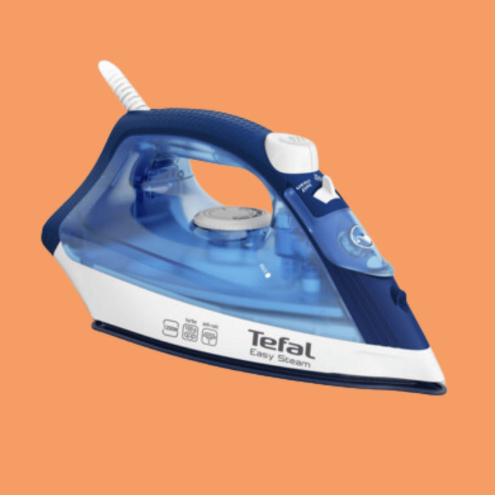 TEFAL Easy Steam Iron FV1941M0 1200W Spray + Vertical - Blue - KWT Tech Mart