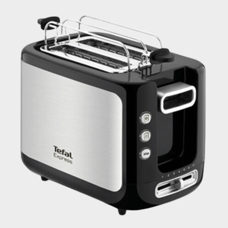 Tefal Express 2 slot Bread Toaster with Ban warmer - Black - KWT Tech Mart
