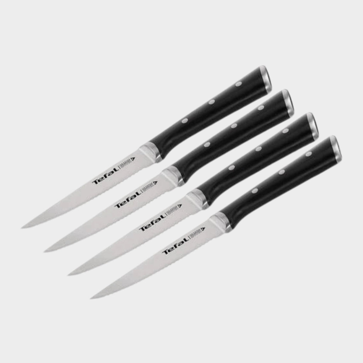 Tefal 4pc Ice Force Stainless Steak Knives 11cm, K232S414 - KWT Tech Mart