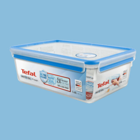 Tefal 5.5L Plastic Food Container Rectangular K3022512 Blue - KWT Tech Mart