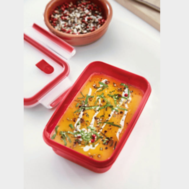 Tefal 1.2L Masterseal Micro Box Food Container K3102512 Red - KWT Tech Mart