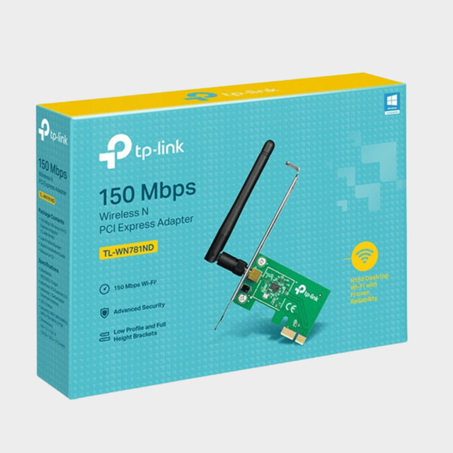 TP-Link 150Mbps Wireless PCI-Express Adapter (TL-WN781ND)  - KWT Tech Mart