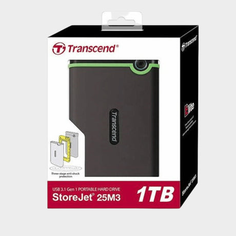 Transcend 1TB USB 3.1 External Hard Drive  - KWT Tech Mart