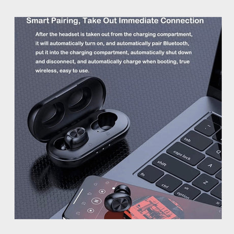 TWS Wireless Bluetooth Headphones BTH-239, IPX5 Waterproof - KWT Tech Mart