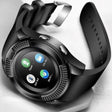 V8 Round Screen Bluetooth Smart Watch With Sim Toolkit - KWT Tech Mart