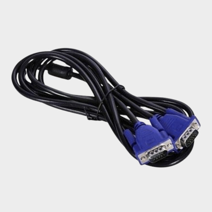 VGA Computer Cable 1.5m, Black, Blue - KWT Tech Mart