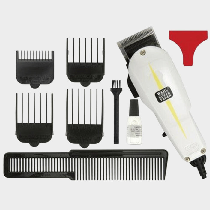 Wahl Super Taper Hair Clipper/3 Pin - White - KWT Tech Mart