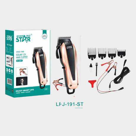 Winningstar Solar 12V Professional Hair Clipper (ST-5601) - KWT Tech Mart