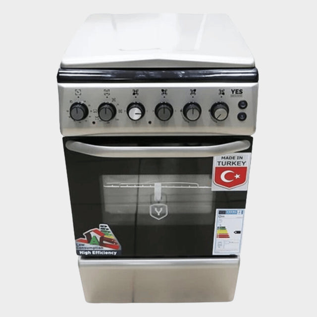 YES 4 Gas Burner Cooker 50cmx50cm, YS5540GTB - Silver - KWT Tech Mart